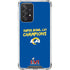 NFL Super Bowl LVI Champions Rams Galaxy A52 5G Clear Case